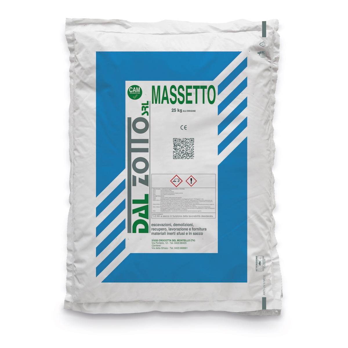 E3993MASF Dal Zotto MASSETTO FIBRORINFORZATO in sacco da 25 kg Dal Zotto