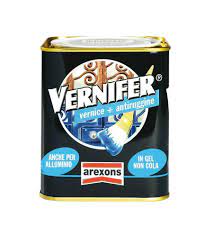 F3002A4876 VERNICE VERNIFER in gel per ferro colore GRIGIO SCURO BRILLANTE da ML.750 art.4876 Arexons