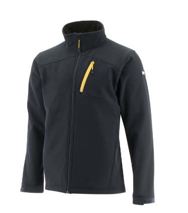 F3046600111 CAT 1310152 taglia XL GIACCA SOFTSHELL uomo con ZIP intera colore nero art.0600111 Cenigomma