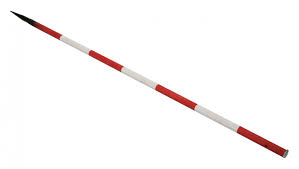 F3103702160020 LEGNO PALINA/picchetto bianco/rosso in LEGNO H cm.160 Art. 702160020 3G