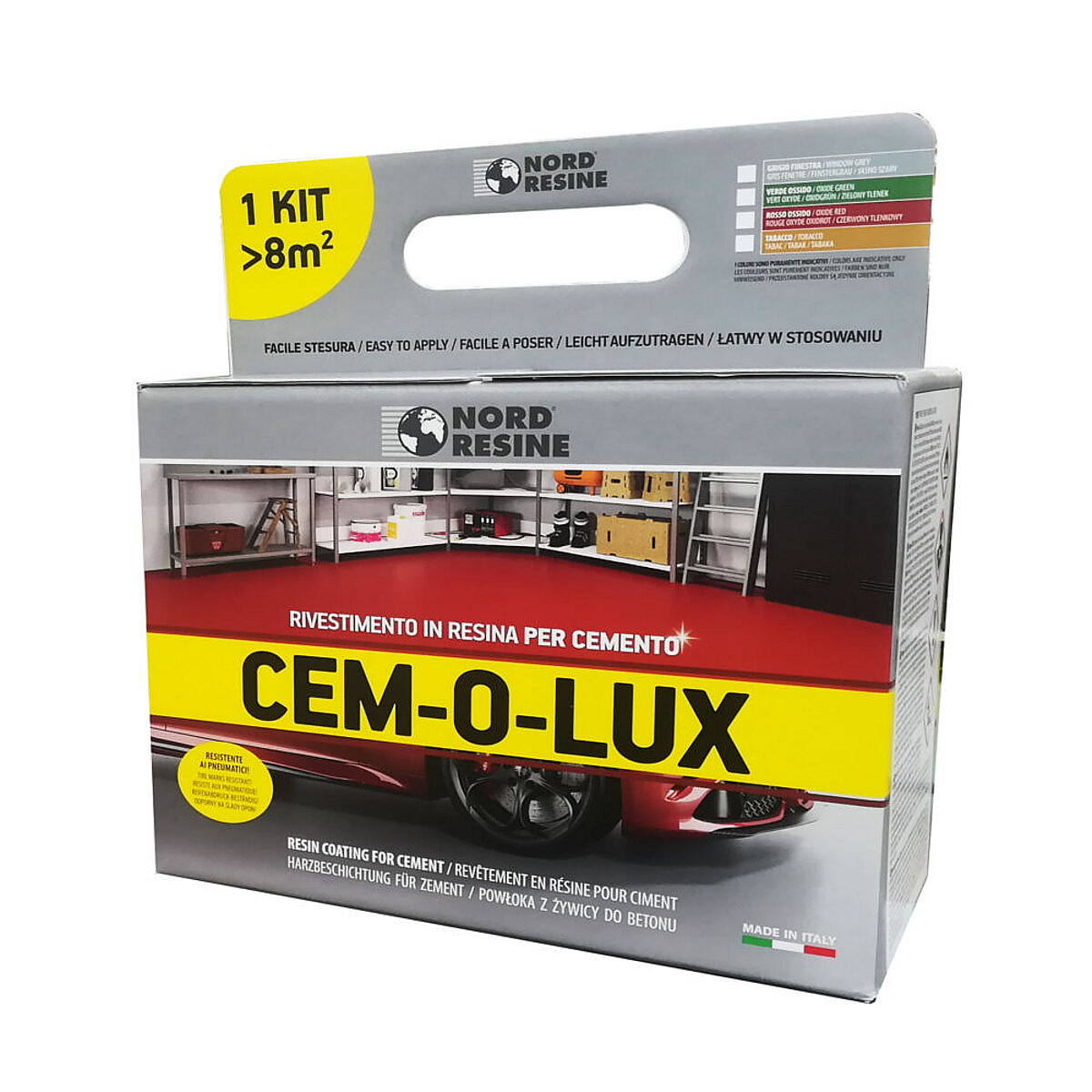 F37810024 Nord Resine CEM-O-LUX SMALTO per PAVIMENTI GRIGIO (cf da 10kg) art.16101W1JA041