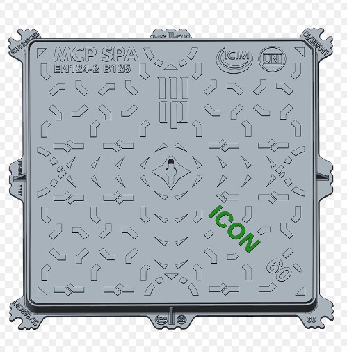 F380510009 MCP Art. LEO60B/IC B125 CHIUSINO GHISA LEONARDO ICON Dim. Est. telaio 600X600mm MCP