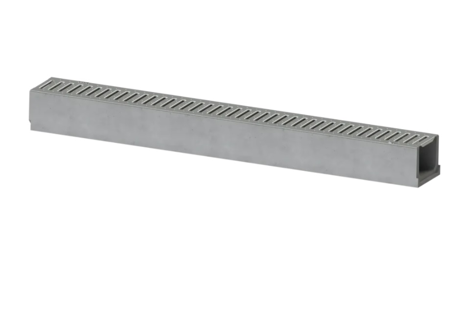 F3964SELB10GZSV CANALE SELFIE 100 BASSO misura 125xH55x1000 mm GRIGLIA ZINCATA A15 canale in calcestruzzo BC=48PZ Art.SELFIEB10GZSV20 F....