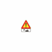 F3103080 Segnale cantiere triangolare PERICOLO GENERICO (SENZA FERRAMENTA) fig. II 35G D B Verona
