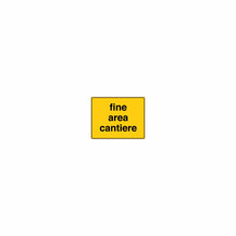 F3103281 Cartello cantiere giallo