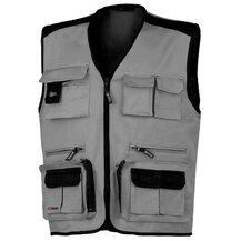 F3801100044 PVS GILET BICOLORE STRETCH IN BOX Grigio Taglia XL Art. 8746B 080 Industrial Starter