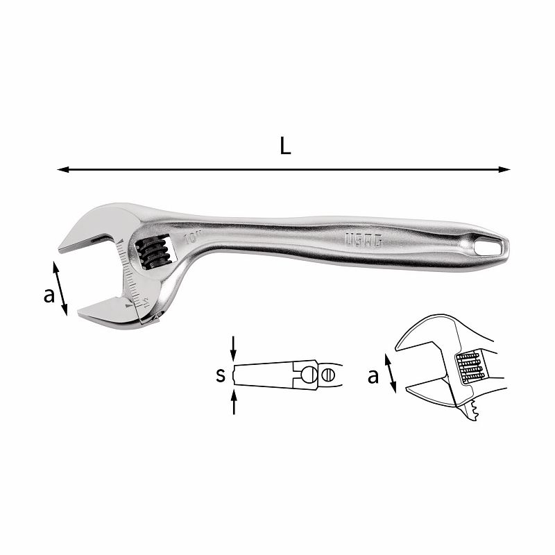 F3054100041 PVS Chiavi a rullino con regolazione rapida, misura: 294 AD - 200 - 8