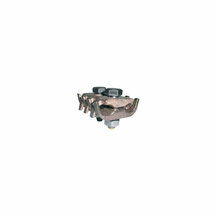 F3053002 MORSETTO a PETTINE in ottone a due bulloni per messa terra-corda rame d.9-12  mm art.MP4 Artibeni