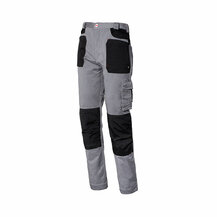 F38020009 PANTALONE invernale da lavoro STRETCH lungo felpato, Taglia L colore grigio/nero Art.8730WB Industrial Starter