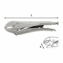 F3054100002 PVS Pinze regolabili autobloccanti con ganasce concave, misura: 134 - 250 - Art. U01340002 Usag
