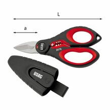 F3054100010 PVS Forbice professionale per elettricisti - struttura integrale in acciaio inox, misura: 207 E - 155 - Art. U02070006 U...