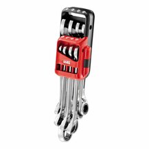 F3054100040 PVS Serie di 8 chiavi combinate a cricchetto con anello di tenuta, misura: 285 KA/DS8 - 900 - Art. U02856058 Usag