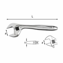 F3054100041 PVS Chiavi a rullino con regolazione rapida, misura: 294 AD - 200 - 8