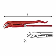 F3054100056 PVS Giratubi modello svedese con ganasce a 45  sottili e diritte, misura: 311 N - 340 - Art. u03110002 Usag