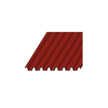 F317200040 GRECOLINA Lastra GRECATA per tetto mm.1060x3000 termoplastica colore rosso siena  Tecno Imac