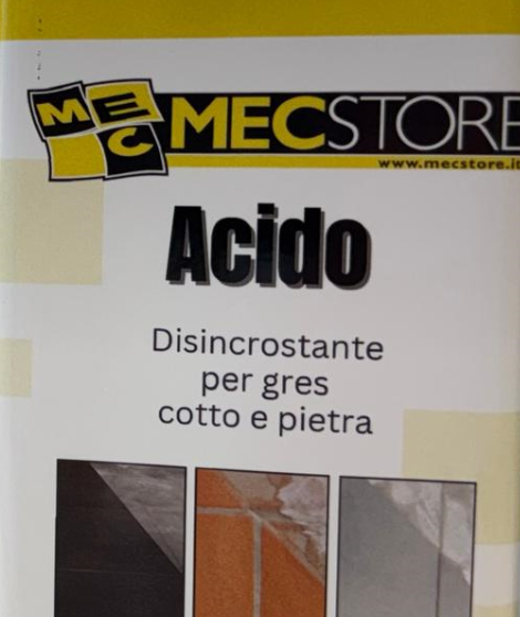 F3991ACI01 ACIDO/PULITORE da 1LT per fugante cementizio personalizzato MECSTORE