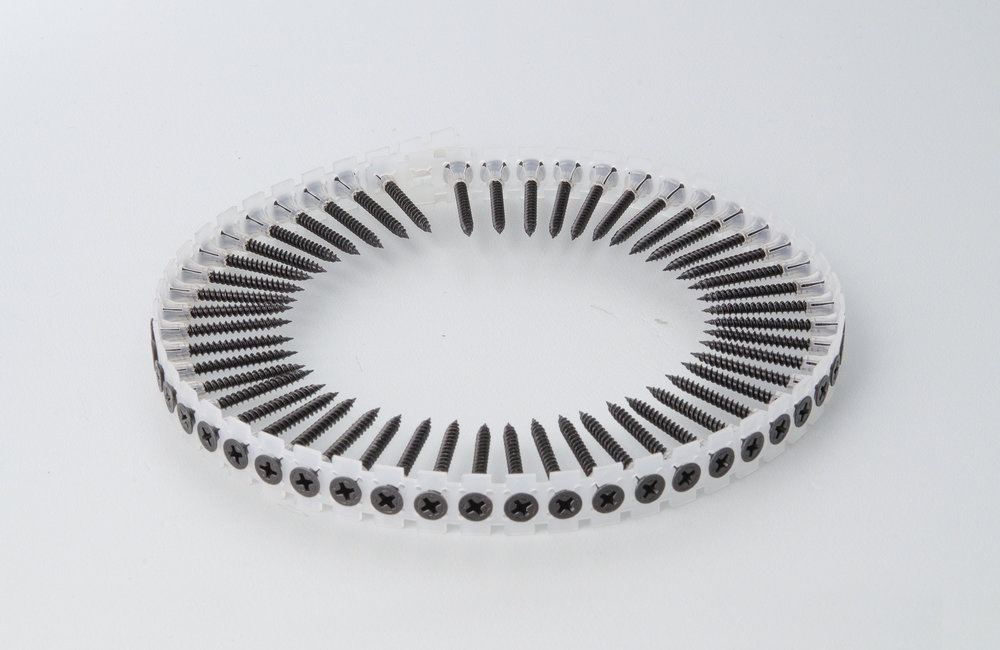 E2003100009 VITE AUTOFILETTATA FOSFATATA nera a nastro Ø3.5x25mm a nastro per fissaggio cartongesso art.NF59001 Akifix