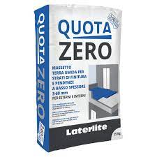 E3626QUOTAZERO QUOTA ZERO massetto terra umida ultrasottile spessore 3-60 mm 1 bc=1500 kg Art.LPMS502130 Laterlite