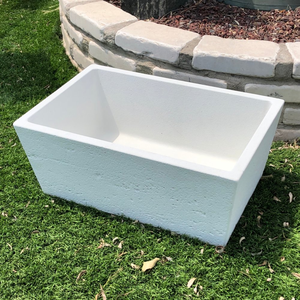 E36300005 PVS VASO PER FONT. QUADRA TRAV. BIANCO in scatola Art. 601-V11-TBI-SC Bonfante