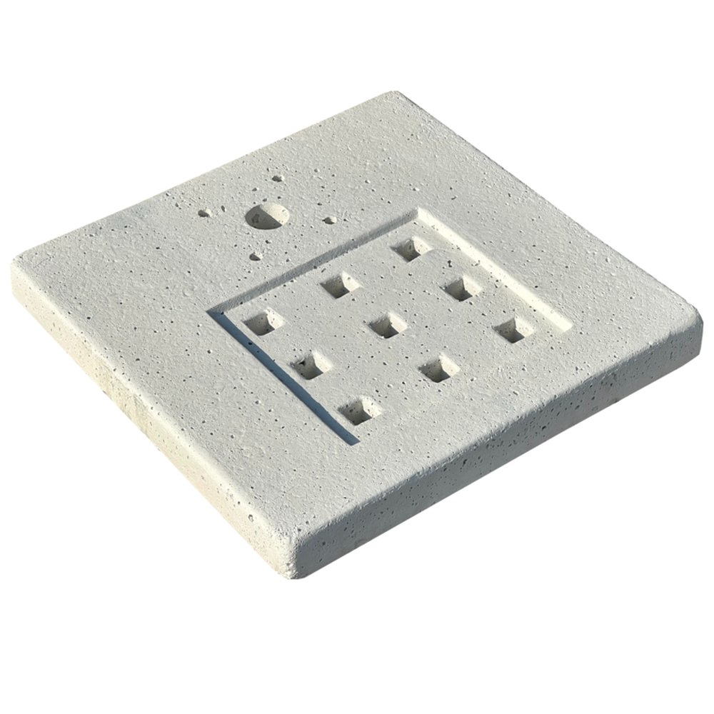 E36300026 PVS BASE PER FONT. QUADRA 38x38x4.5 BIANCA in scat. Art. 606-B05-CB-SC Bonfante