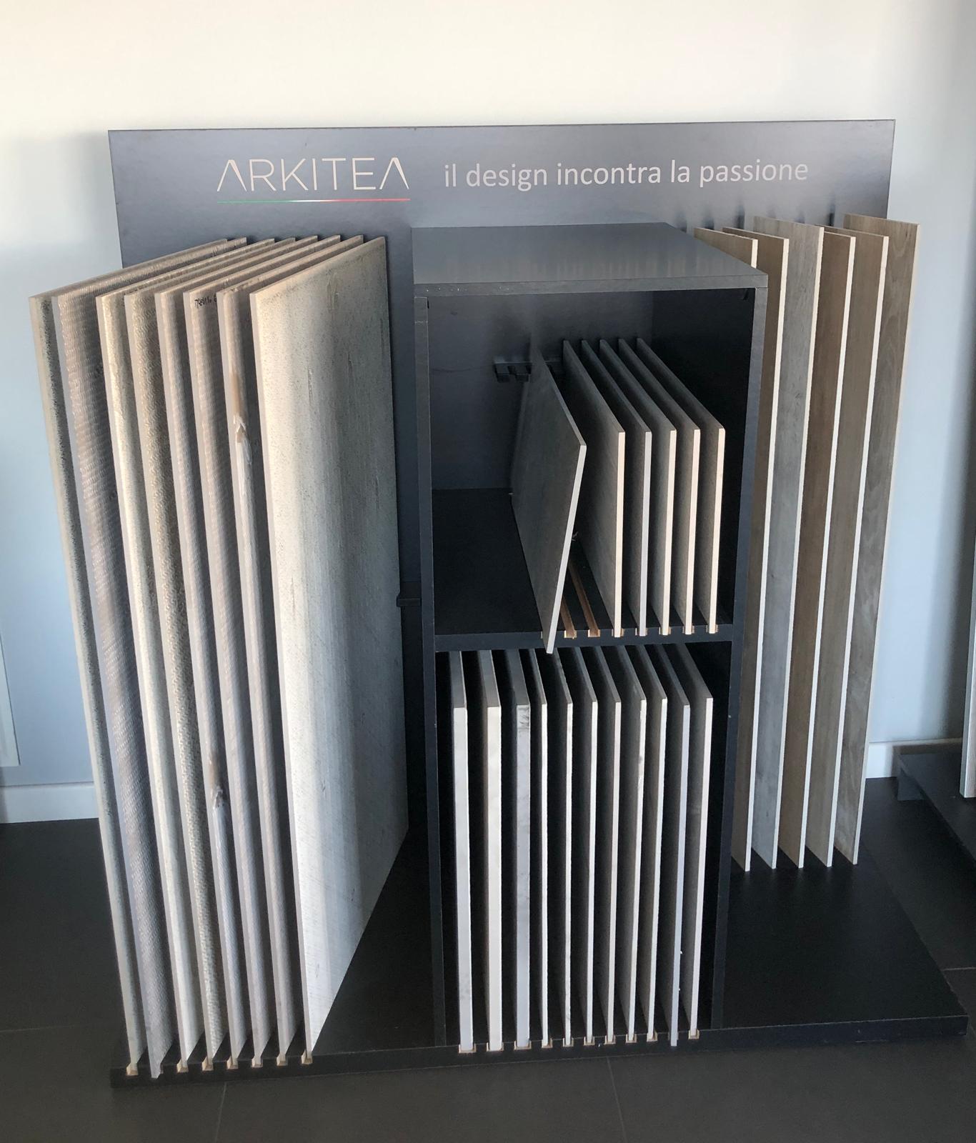 E3951EXP001 ESPOSITORE porta PIASTRELLE in legno nero Arkitea