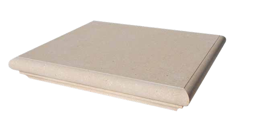 E3979CMST05GR GRIGIO TESTATA per COPERTINA sp interno 22 cm in cemento METROSPECIAL GRIGIO (larghezza esterna 28cm) Art. CMS-T-05GR Em...