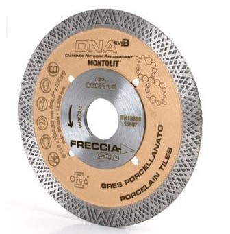 F3012CGX115 Art. CGX115 Disco DIAMANTATO DNA Ø 115x22.2 per taglio gres/ceramica dura per smerigliatrice Montolit