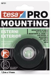 F3013T66751-02 NASTRO BIADESIVO MOUNTING PRO Outdoor 19mm x 1.5MT per fissaggio in esterni extra forte Art. 66751-00002-01 Tesa
