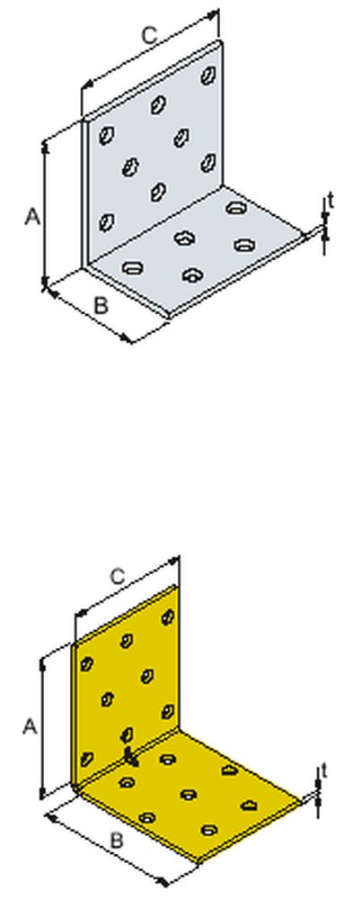 F3018100182 PVS Piastra di fissaggio angolare, 60x60x50, cf=150pz Art. ANP256650 Friulsider