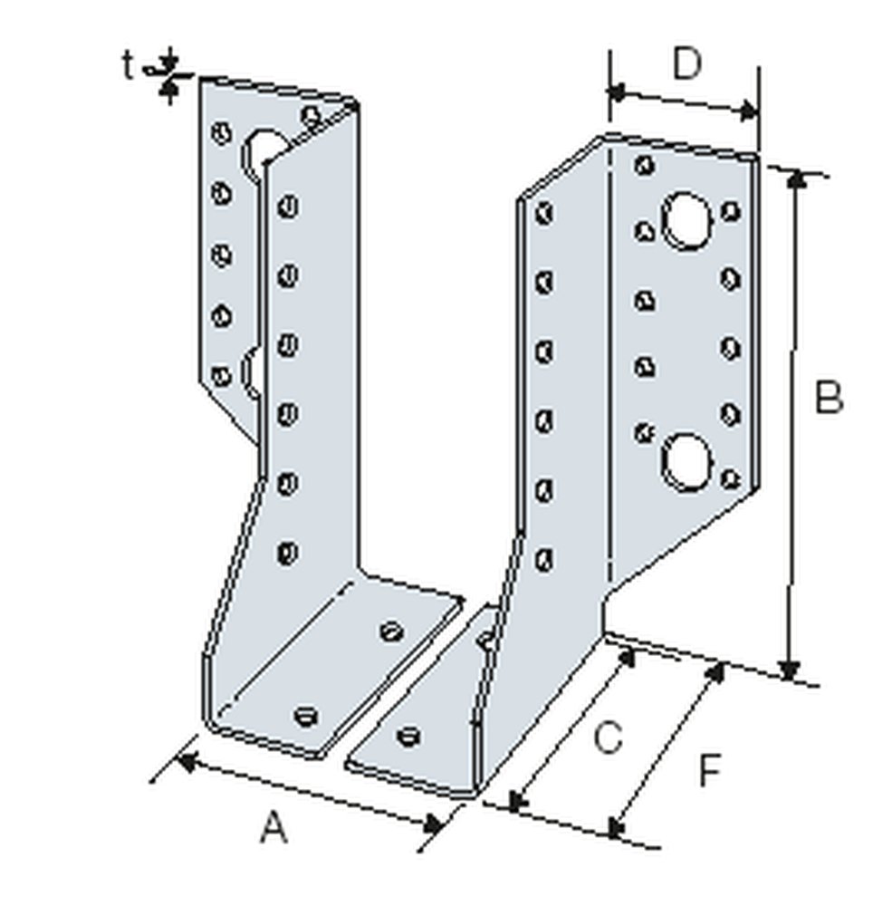 F3018100194 PVS Coppia scarpa ancoraggio esterno, 30x138, cf=25pz Art. SDE340/30 Friulsider