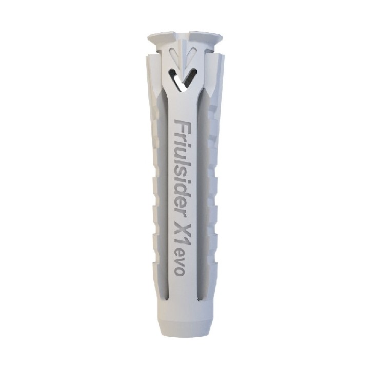 F3018100257 TASSELLO X1 evo L universale nylon c/vite truciolare TPS, 5X25, cf=100pz Art. 60071B0502500 Friulsider