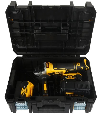 F3020DCG405P2 SMERIGLIATRICE angolare 125mm 18V BRUSHLESS con 2 BATTERIE 5Ah in valigetta Art DCG405P2-QW PROMO DEWALT