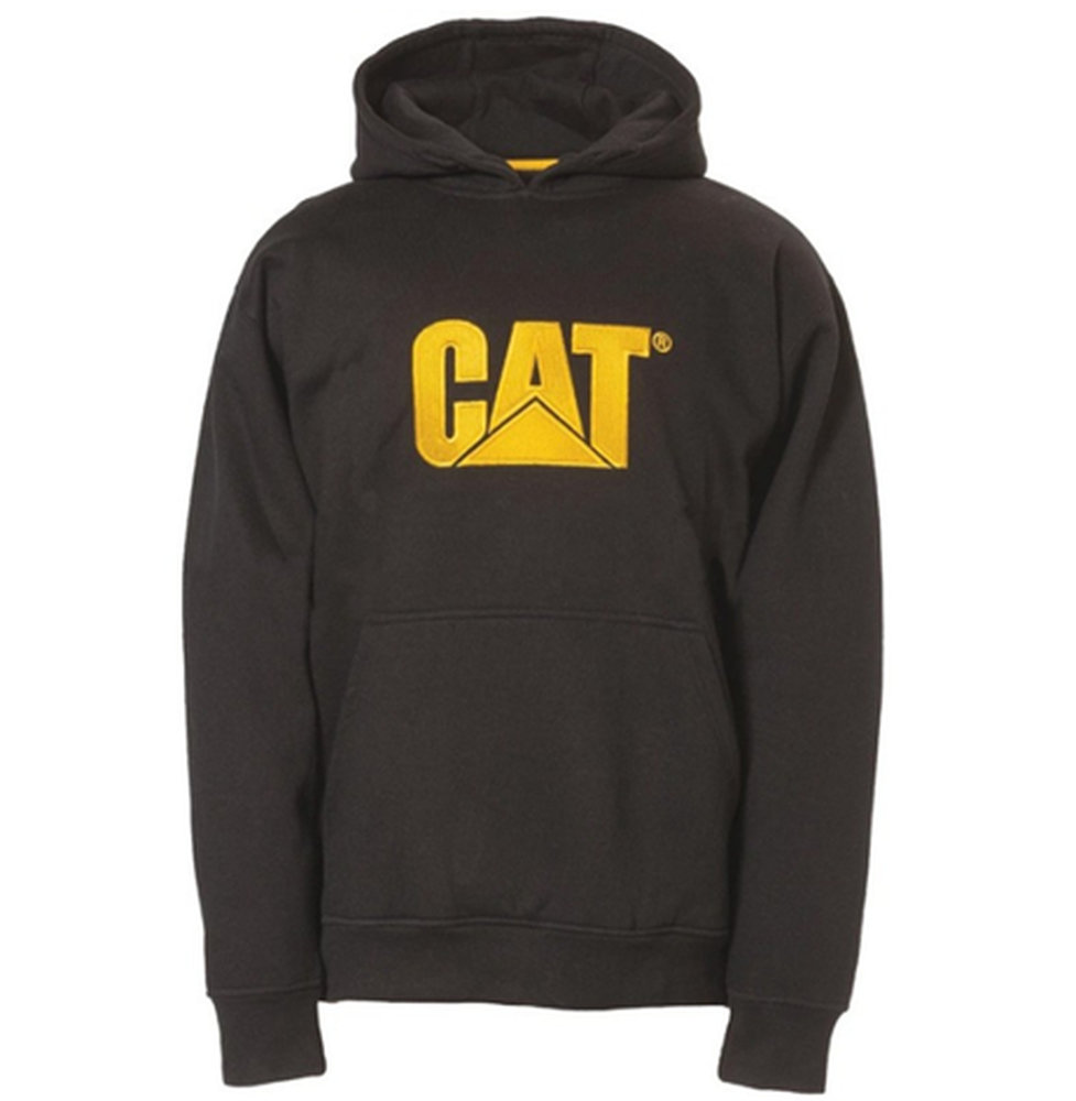 F3046600431 PVS FELPA UOMO con CAPPUCCIO CAT tg L colore NERO con LOGO Art. 600431 Cenigomma