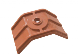 F3082CEU00NRT CAPPELLOTTO con GUARNIZIONE per LASTRA GRECATA EUROGRECA ROSSO TEGOLA OPACO per tetto TERMOPLASTICA Art. CEU00NRT Edil P...