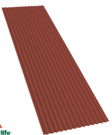 F3082OLLF020CO LASTRA ONDINA ROSSO CORALLO mm 1115 x 2000 ondulata per tetto TERMOPLASTICA Art. OLLF020CO Edil Plast