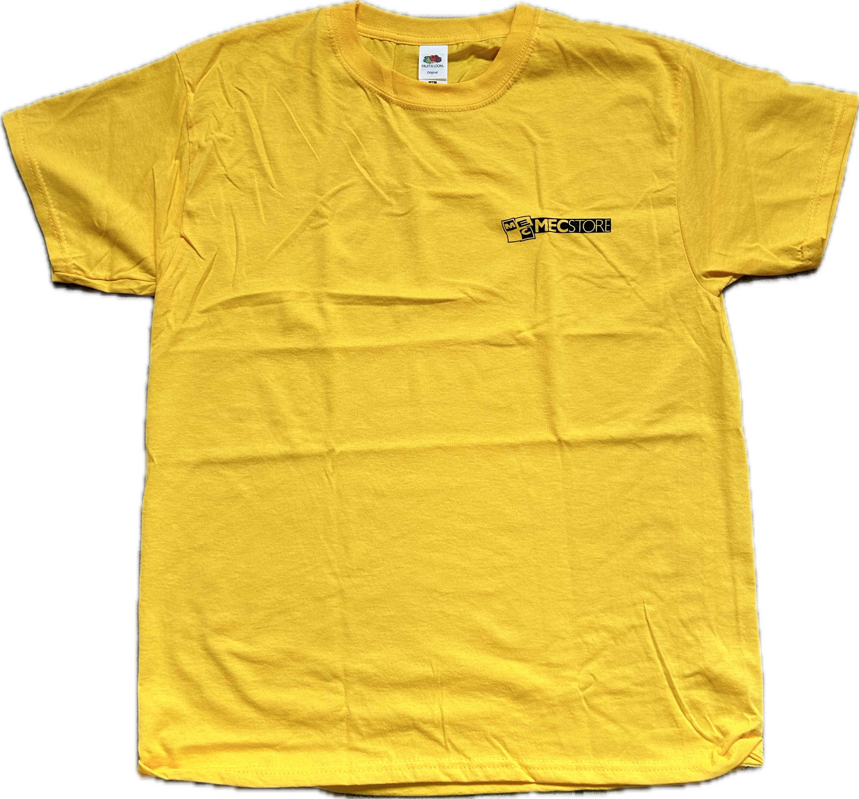 F3104004 MAGLIETTA/T-SHIRT di qualità, taglia XL, girocollo gialla, 160 gr, personalizzato MECSTORE