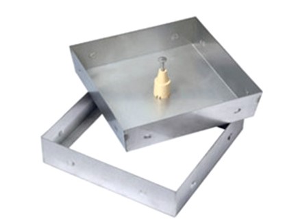 F317545X45H8 H 80 mm INOX CHIUSINO/coperchio da riempimento lamiera 15/10 inox AISI 304 mis.450x450x80 mm art.CHINO8.45 Casagrande