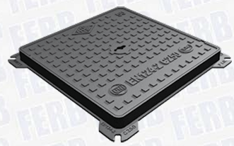 F31860024 CHIUSINO in GHISA classe C250 serie SL mis. esterna 300x300 mm luce netta 201x201 mm h.35 mm art.SCLC2030SLSA-NNN Ferb