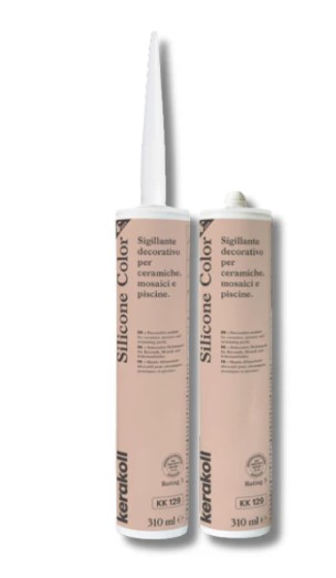 F3605SILKK129 SILICONE COLOR colore KK129 cartuccia da 310ml 1 cf = 6 pz art. 50986 Kerakoll
