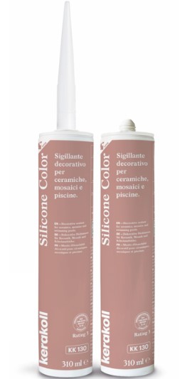 F3605SILKK130 SILICONE COLOR colore KK130 cartuccia da 310ml 1 cf = 6 pz art. 50988 Kerakoll