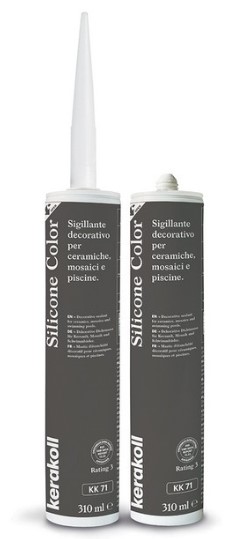 F3605SILKK71 SILICONE COLOR colore KK71 cartuccia da 310ml 1 cf = 6 pz art. 50934 Kerakoll