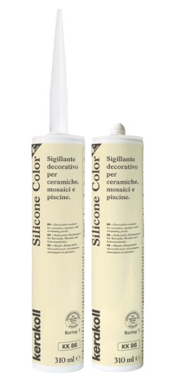 F3605SILKK86 SILICONE COLOR colore KK86 cartuccia da 310ml 1 cf = 6 pz art. 50946 Kerakoll