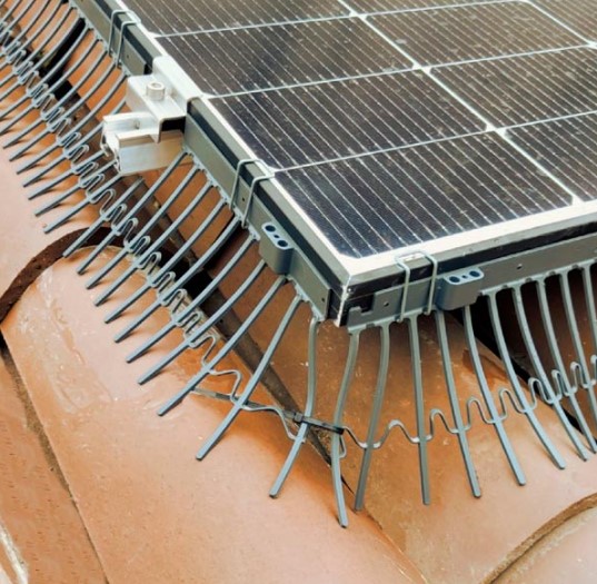 F3625FTV12035 KIT 20 pz pettine parapassero lungh 550 mm per FOTOVOLTAICO h35 per tetto Art.FTV12035 Officine Rasera