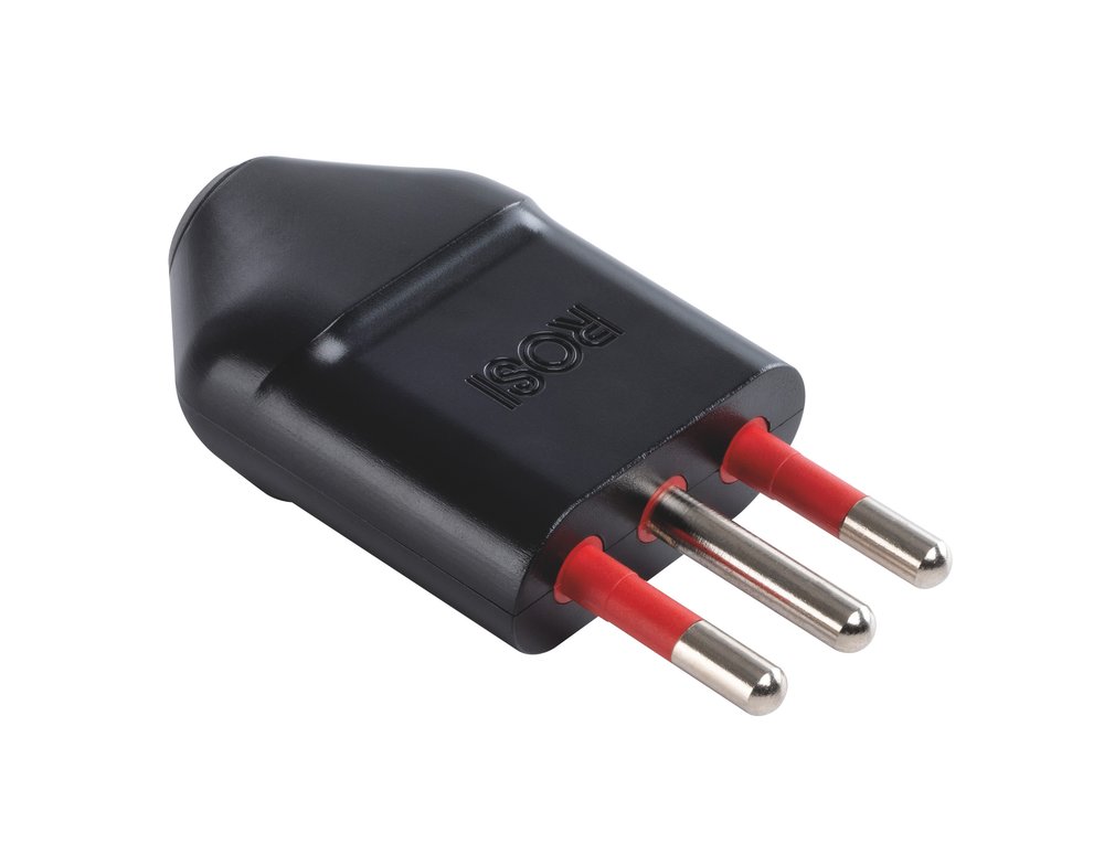 F3764100010 PVS SPINA MOBILE EMILIA SPECIALIST 2P+T 10A 250V S11 NERO Art. RS9701N Rosi