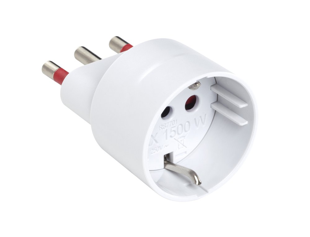 F3764100017 PVS ADATTATORE SCHUKO EMILIA SPECIALIST - PRESA 10/16A SPINA 16A 250V P30 - S17 BIANCO Art. RS7701B Rosi