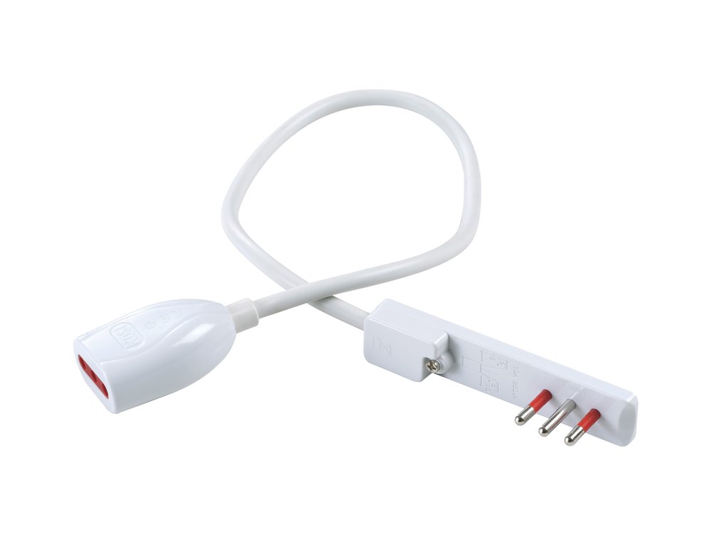 F3764100047 PVS PROLUNGA FLAT 3M 10A BIANCA Art. RS92038 Rosi