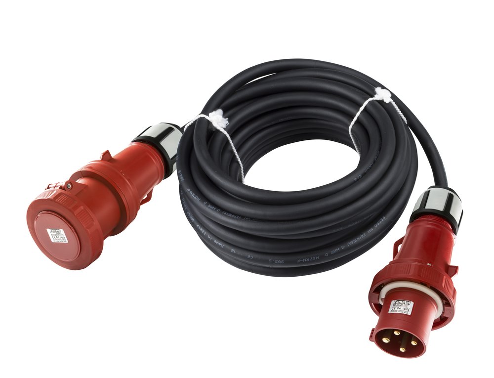 F3764100150 PVS PROLUNGHE MT30 4X2,5 PRESA+SPINA 16A4P 380V Art. PR30MTN8214 Rosi