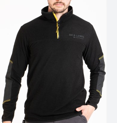 F3953WISPL FELPA M/ZIP WISP colore NERO tg L Art. WISP James Dillon