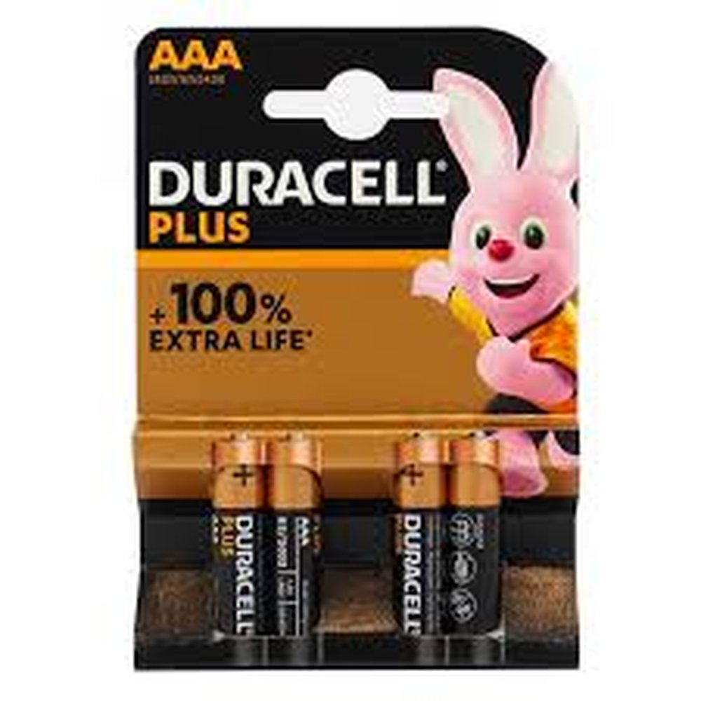 F39740002 PVS DURACELL PLUS 100 MINISTILO AAA MN2400 - BL 4 PZ Art. DU0201 Cfg