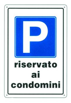 F39770094 PVS CARTELLI PARC.RIS.CONDOM.PL.20X30 Art. 053307 Andrighetti